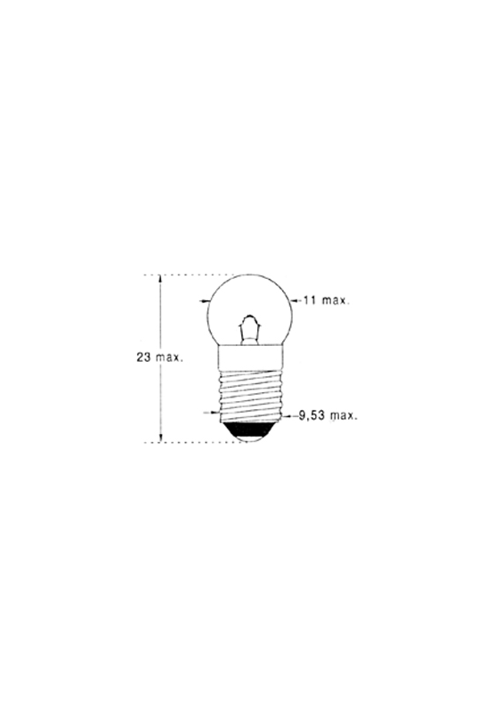 AMPOULE E10 BALLON 3.5V 200mA