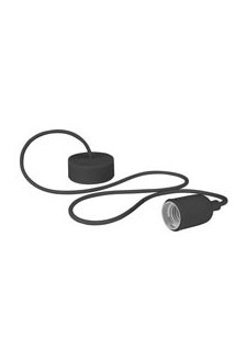 LUMINAIRE DESIGN À SUSPENSION EN CORDAGE - NOIR