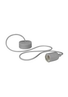 LUMINAIRE DESIGN À SUSPENSION EN CORDAGE - GRIS