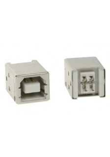 USB B FEMELLE - SIMPLE CONNECTEUR 180° - POUR CI