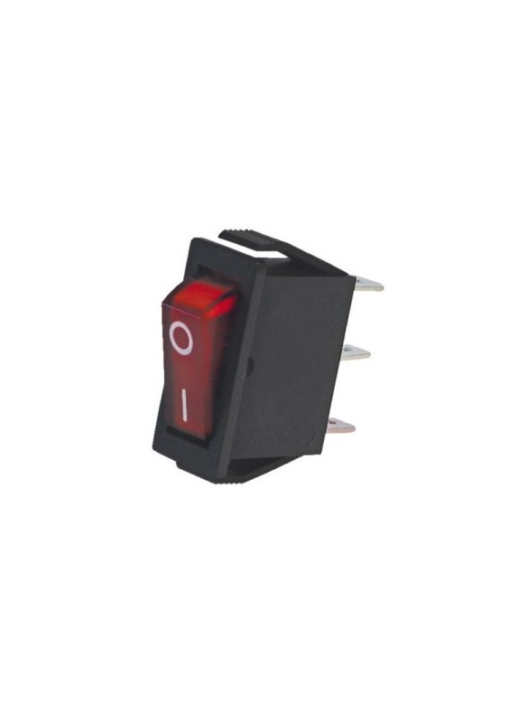 INTERRUPTEUR À BASCULE 15A SIMPLE LUMINEUX ROUGE