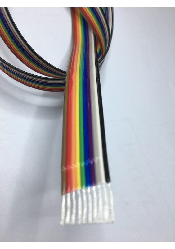 CÂBLE EN NAPPE CODAGE COULEUR NON BLINDE 28AWG - AU MÈTRE