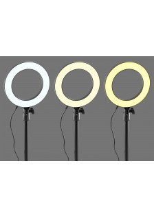 SUPPORT TÉLÉPHONE PORTABLE AVEC KIT D’ÉCLAIRAGE CIRCULAIRE