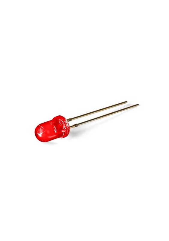 DIODES LED 5 mm ROUGE - LOT DE 100 PIÈCES
