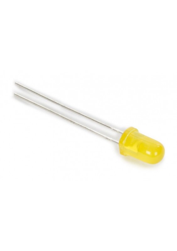 DIODES LED 5 mm JAUNE - LOT DE 100 PIÈCES