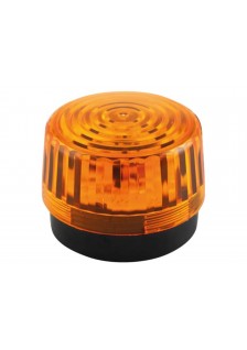 FLASH STROBOSCOPIQUE À LED - AMBRE - 12 VCC - Ø 100mm