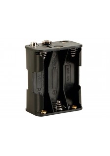 COUPLEUR DE 6E PILES AA (LR6) - AVEC CONTACTS À PRESSION