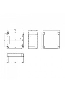 COFFRET PLASTIQUE ABS 160x160x90mm