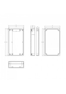 COFFRET PLASTIQUE ABS 158x90x40mm