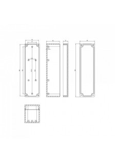 COFFRET PLASTIQUE ABS 160x45x55mm