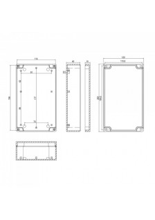 COFFRET  PLASTIQUE ABS 200x120x56mm