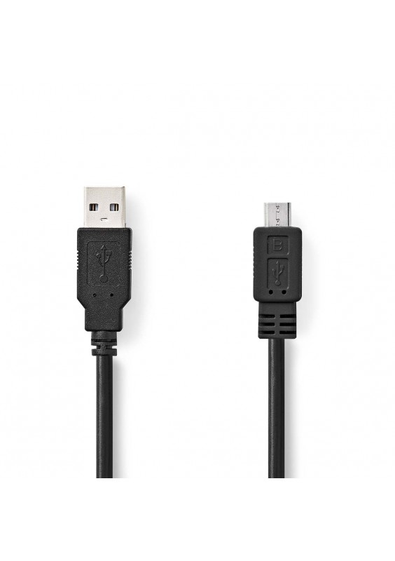 CÂBLE USB 2.0 - USB-A MÂLE / USB MICRO-B MÂLE - 1m
