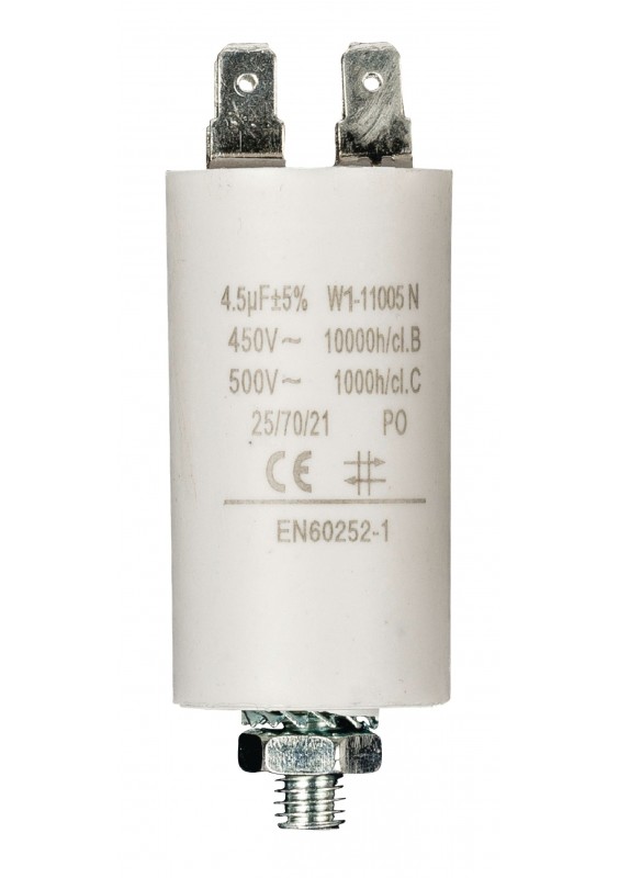 Condensateur de démarrage à cosses - 4.5µF / 450 V