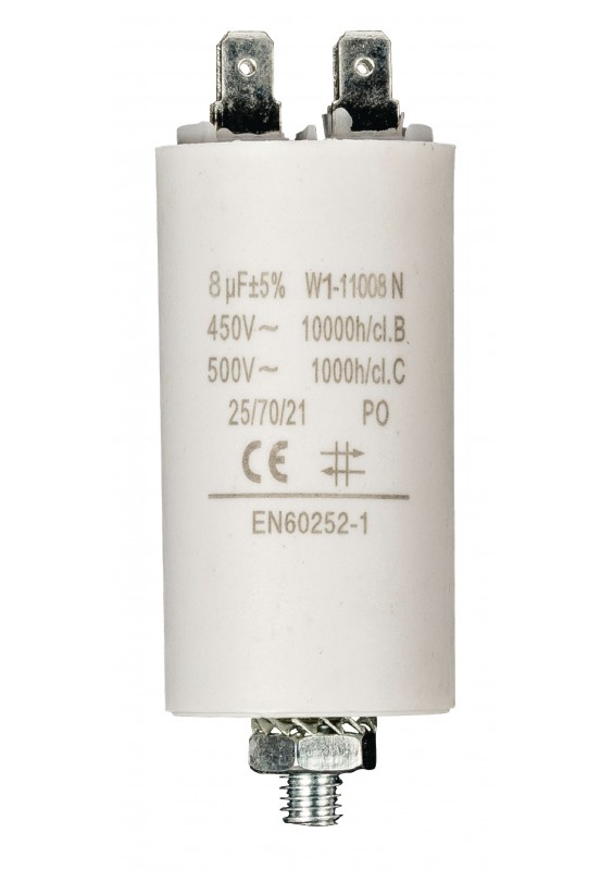 Condensateur de démarrage à cosses - 8.0µF / 450 V