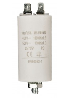 Condensateur de démarrage à cosses - 10.0µF / 450 V