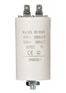 Condensateur de démarrage à cosses - 14.0µF / 450 V