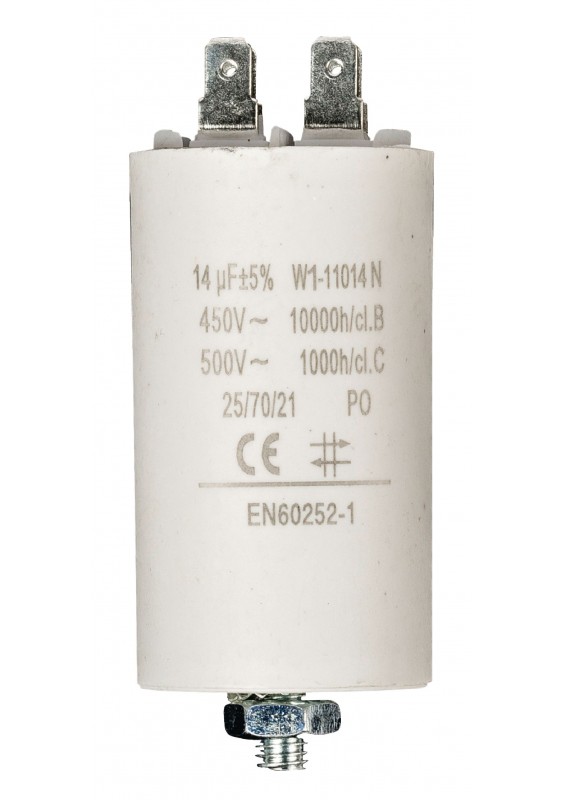 Condensateur de démarrage à cosses - 14.0µF / 450 V