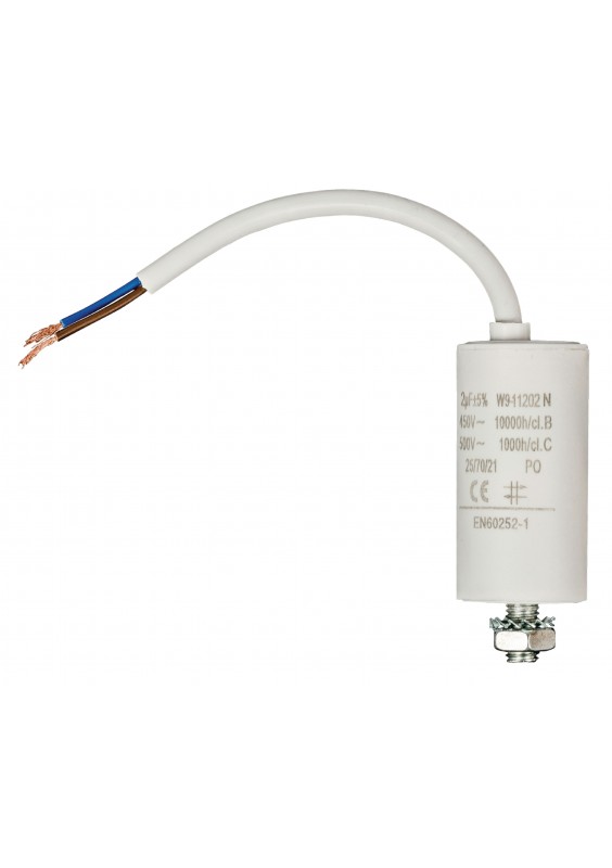 Condensateur de démarrage à câbles - 2.0µF / 450 V