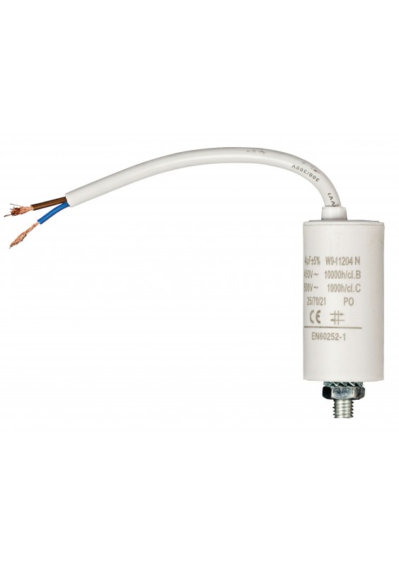 Condensateur de démarrage à câbles - 4.0µF / 450 V