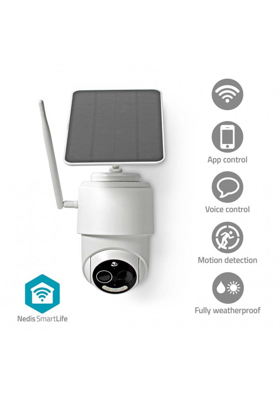 CAMÉRA CONNECTÉE EXTÉRIEURE SMARTLIFE ALIMENTATION SOLAIRE
