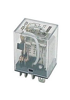 RELAIS 10A/24VCC-220VCA 2 x REPOS-TRAVAIL 12VCC