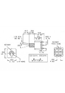 INVERSEUR VERTICAL DPDT ON-ON