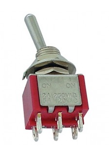 INVERSEUR VERTICAL SPDT (ON)-OFF-(ON)