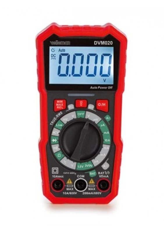 MULTIMÈTRE NUMÉRIQUE CAT III - 600V - DE 200mA À 10A