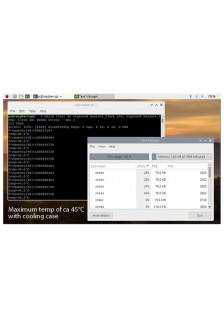 BOÎTIER TRANSPARENT AVEC DISSIPATEURS THERMIQUES ET VENTILATEUR POUR RASPBERRY PI 4®