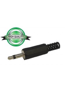 JACK MÂLE 3.5mm MONO - PLASTIQUE NOIR