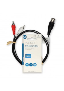 CORDON DIN MÂLE / 2x RCA MÂLE - 1m