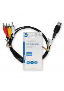 CORDON DIN 5-PIN MÂLE / 4x RCA MÂLE - 1m