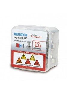 AIMANTS NÉODYME PUNAISES Ø 16x20mm - 12 PIÈCES