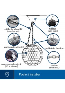 BOULE À FACETTES DISCO Ø 20cm