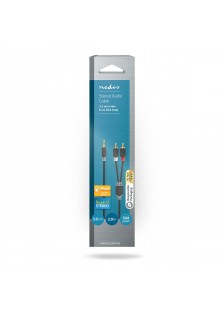 CORDON JACK 3.5 ST / 2x RCA MÂLE - 2m