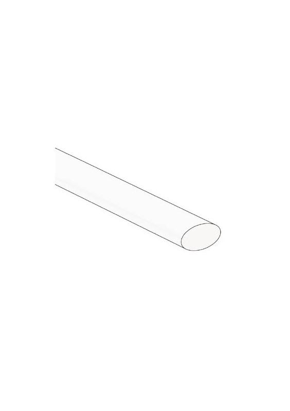 GAINE THERMO 2:1 - Ø 9.5mm - BLANC - 1.2m