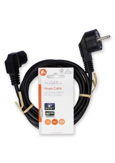 CORDONS SECTEUR IEC-320-C13 NOIR COUDÉ - 2m