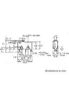 MICRORUPTEUR 5A - SANS LEVIER DE COMMANDE
