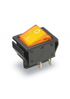 INTERRUPTEUR À BASCULE 15A-250V LUMINEUX ORANGE