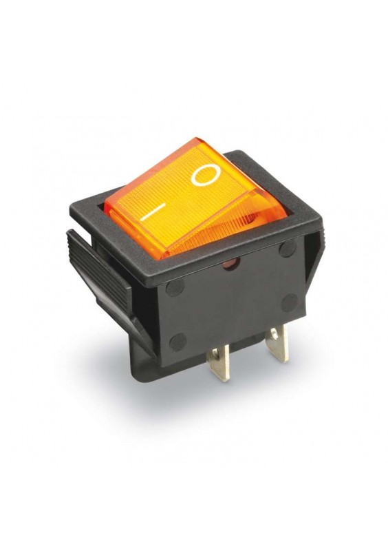 INTERRUPTEUR À BASCULE 15A-250V LUMINEUX ORANGE