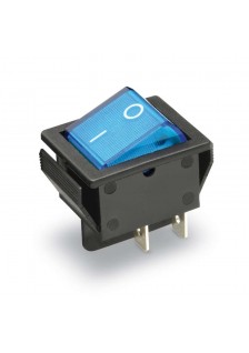 INTERRUPTEUR À BASCULE 15A-250V LUMINEUX BLEU