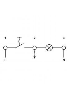 DOUBLE INTERRUPTEUR 250V 15A LUMINEUX ROUGE