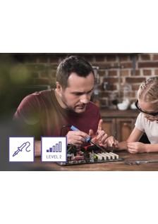 KIT DE SOUDAGE - SAPIN DE NOËL AVEC 16 LED CLIGNOTANTES - WSSA100