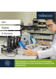 ALIMENTATION RÉGLABLE 0-30VCC/0-10A MAX - AVEC AFFICHEUR LCD