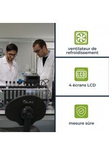 DOUBLE ALIMENTATION DE LABORATOIRE 2x0-30VCC/0-3A+5VCC