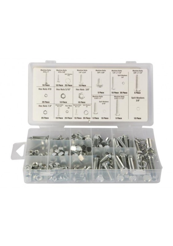 ASSORTIMENT ÉCROUS ET BOULONS - 240 PIÈCES