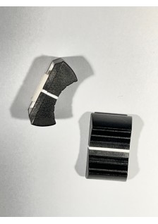 BOUTON NOIR POUR POTENTIOMÈTRE RECTILIGNE - LARGEUR 15mm