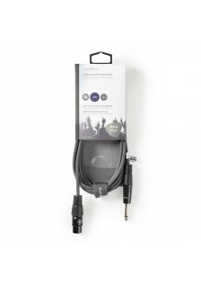 CORDON XLR FEMELLE / JACK 6.35 MÂLE - 3m