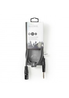 CORDON XLR MÂLE / JACK 6.35 STÉRÉO MÂLE - 1.5m