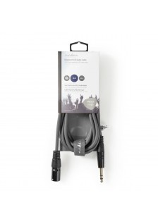 CORDON XLR MÂLE / JACK 6.35 STÉRÉO MÂLE - 3m